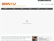 Tablet Screenshot of bantu.com